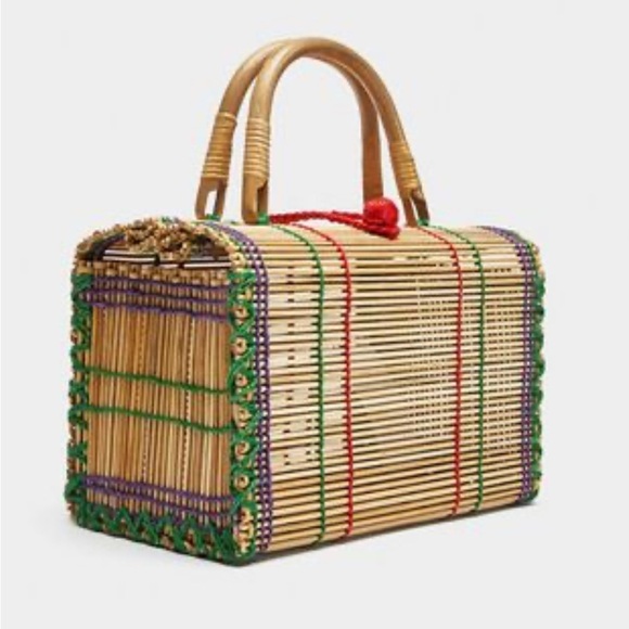 Zara  Bamboo Handbag new - Picture 1 of 11